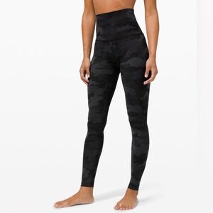 Lululemon Align Super High Rise Legging - 4 - Heritage 365 Camo Deep Coal Multi